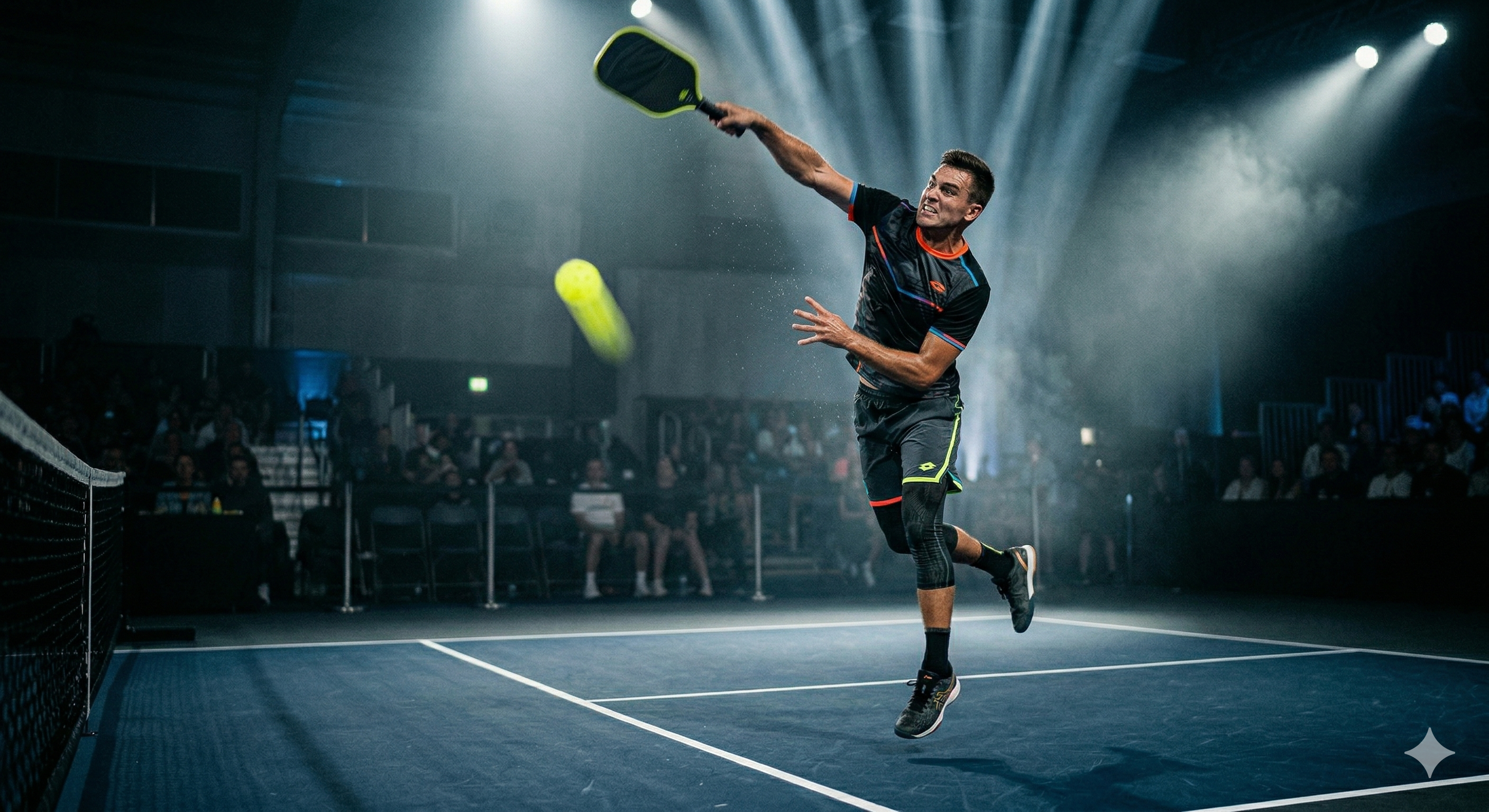 Pickleball tournament action